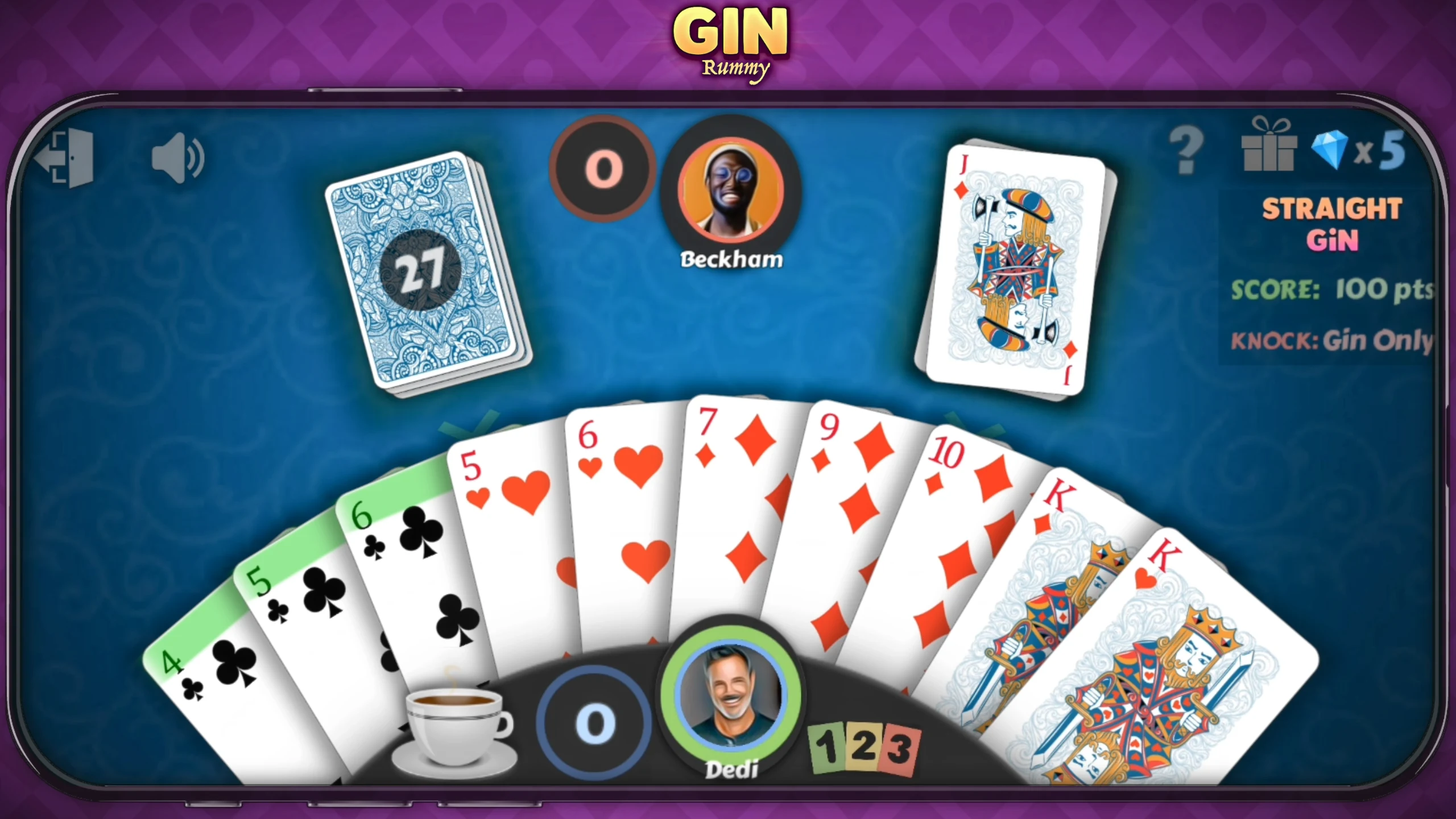 Gin Rummy - Offline screenshot